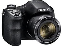 SONY 索尼 DSC-H300 数码相机 入门级 广角镜头 黑色