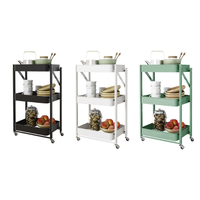 MAXCOOK 美厨 MCZW16 折叠收纳车 3层