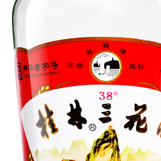 GUILIN SANHUA 桂林三花 三花酒 38%vol 米香型白酒 480ml 单瓶装