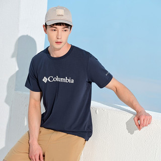 Columbia 哥伦比亚 男子运动T恤 JE1586-467 蓝色 XL