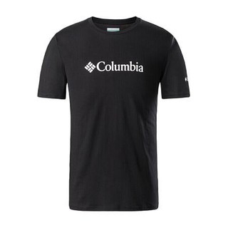 Columbia 哥伦比亚 男子运动T恤 JE1586-010 黑色 XL