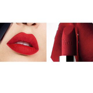 dior迪奥烈艳蓝金唇膏丝绒质地760复古正红35g