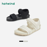 hotwind 热风 女士魔术贴凉鞋 H60W1681