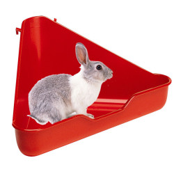 ferplast飞宝意大利进口雪貂兔子宠物三角厕所角落厕所l370三角红色