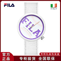 FILA 斐乐 手表女男士休闲运动2022年新款官方正品腕表尼龙表带6205