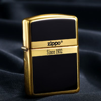 ZIPPO 之宝 煤油打火机正版美国原装正品黄铜盔甲商标男士礼物