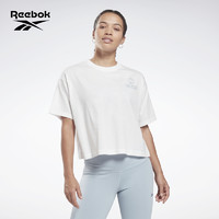 Reebok 锐步 2022春季新款女子LM莱美HD4136运动短袖复古经典T恤