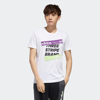 adidas 阿迪达斯 M Faves Tee 男子运动T恤 FP7359 白色 L