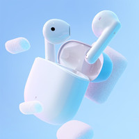 MIIIW 米物（MIIIW）棉花糖蓝牙耳机白色TWS真无线蓝牙耳机半 入耳式音乐游戏运动跑步健身耳机持久续航