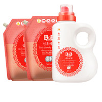 B&B 保宁 宝宝洗衣液 香草香型 1500ml+1300ml+800ml