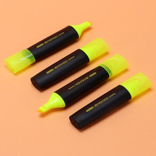 BAOKE 宝克 MP4906 单头水性荧光笔 柠檬黄 10支装