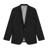 GXG 男装2020秋季新款商场同款时尚潮流修身黑色西装外套男士套西_525