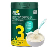 YeeHoO 英氏 Enoulite 英氏 多乐能系列 加锌营养米粉 国产版 3阶 番茄牛肉味 258g