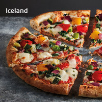 Iceland地中海炭烤蔬果披萨401g加热即食芝士拉丝三角披萨半成品冷冻方便速食