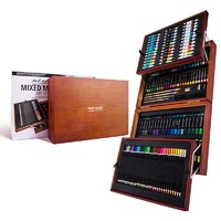 PLUS会员：蒙玛特 MMGS0012 儿童绘画套装 174件套+得力48色水性丙烯马克笔