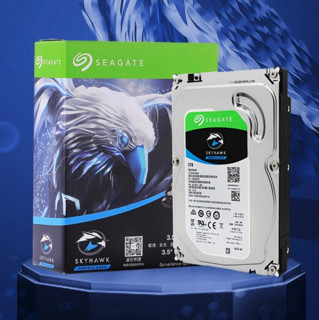 SEAGATE 希捷 酷鹰SkyHawk系列 3.5英寸 监控级硬盘 2TB (SMR、5400rpm、256MB) ST2000VX015