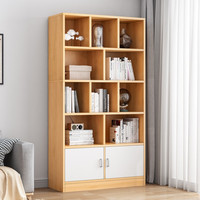 M.S.Feel 蔓斯菲尔 落地简约书架 北欧枫木色 120*24*180cm 带门款