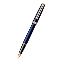 SHEAFFER 犀飞利 钢笔 序曲系列 深蓝珐琅金夹 F尖 单支盒装