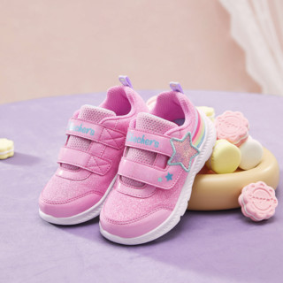 SKECHERS 斯凯奇 Comfy Flex 2.0 女童学步鞋 302711N/PNK 粉红色 25码