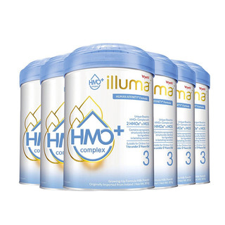 illuma 启赋 HMO+系列 幼儿奶粉 港版 3段 850g*6罐