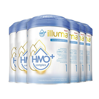 illuma 启赋 HMO+系列 婴儿奶粉 港版 1段 850g*6罐