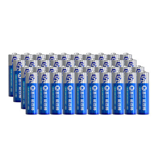 京东自有品牌 5号电池碱性电池40粒 适用电动玩具 机械键盘 智能门锁