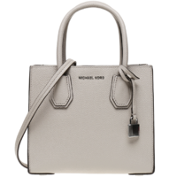 MICHAEL KORS 迈克·科尔斯 MERCER系列 女士牛皮手提包 30F6SM9M2L 泥灰色 中号