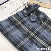 柠檬啵啵茶JK 小川町 JK制服 女士百褶格裙