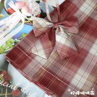 柠檬啵啵茶JK 赤茶莓酒 JK制服 百褶格裙