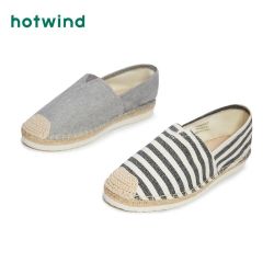 hotwind热风男鞋2022年夏季新款ins潮时尚休闲百搭一脚蹬布鞋男h30m2