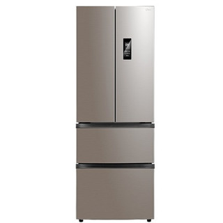 Midea 美的 319L法式 多门冰箱 电变频节能冰箱BCD-319WTPZM(E)爵士棕