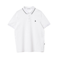 JACK&JONES 杰克琼斯 男士短袖POLO衫 222106026 本白 S