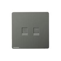 SIEMENS 西门子 皓彩系列 5UH2663-3NC01 电话电脑插座 深灰银