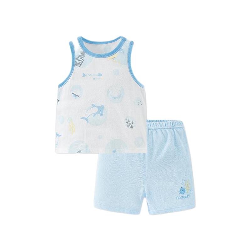 gb 好孩子 儿童背心短裤套装