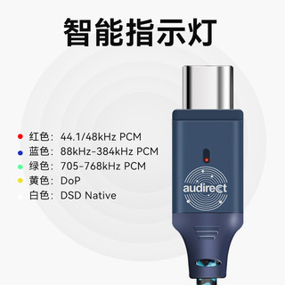 audirect Atom mini安卓苹果高清解码线解码无损DSD512便携解码耳放安卓手机小尾巴