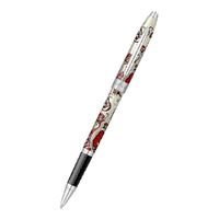 CROSS 高仕 花漾系列 AT0645-3 拔帽宝珠笔 红色蜂鸟藤 0.7mm 单支装