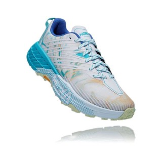 HOKA ONE ONE  Speedgoat 4 女子越野跑鞋 1106527-TGT 蓝白色 38.5