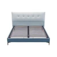 Sleemon 喜临门·城市爱情 安娜·贝斯 轻奢意式真皮床 蓝色 150*200cm 普通款