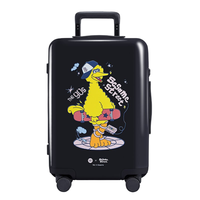 NINETYGO 90分 X 芝麻街 PC拉杆箱 90LPCST2097U 朱古力黑 20英寸