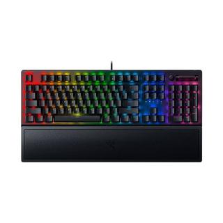 黑寡妇蜘蛛V3 有线机械键盘（104键、雷蛇绿轴、RGB）黑色