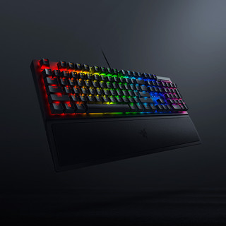 RAZER 雷蛇 黑寡妇蜘蛛V3 104键 有线机械键盘 黑色 雷蛇绿轴 RGB