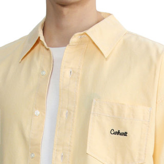 carhartt WIP 男士短袖衬衫 221026I 黄色 M