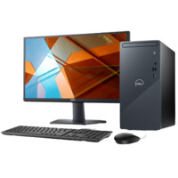 DELL 戴尔 灵越3910 十二代酷睿版 23.8英寸 商用台式机 黑色 (酷睿i5-12400、核芯显卡、16GB、256GB SSD+1TB HDD、风冷)