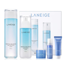 LANEIGE 兰芝 水衡凝肌水乳护肤品套盒套装385ml 清爽型 水+乳+面膜