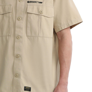 carhartt WIP 男士短袖衬衫 221038I 米黄色 S