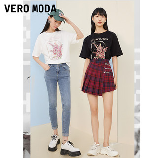 Vero Moda2022春夏季新款甜美风宽松遮肉短袖T恤上衣女|3222T1017