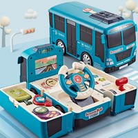 imybao 麦宝创玩 模拟声光音效驾驶室变形巴士玩具