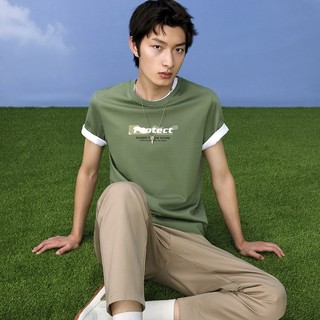 HLA 海澜之家 夜光系列 男士短袖T恤 HNTBJ2D010A
