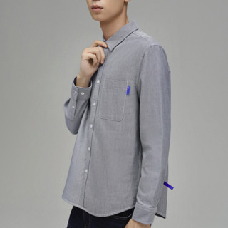 GXG 斯文系列 男士长袖衬衫 10C103002I 蓝灰色 XXL