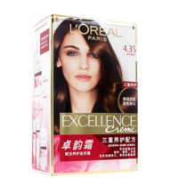 L'OREAL PARIS 巴黎欧莱雅 卓韵霜赋活养护染发霜 #4.35金红褐棕色 3盒